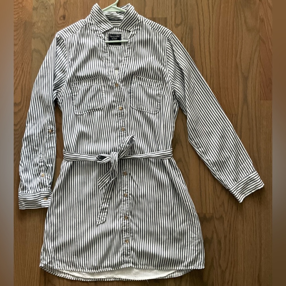Abercrombie Striped Long Sleeve “T-shirt” Dress